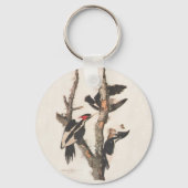 Audubon Ivory-Bled Woodpecker Sleutelhanger (Voorkant)