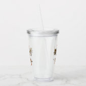 Audubon kardinaal paar in wilde amandelboom acryl drinkbeker (Links)