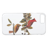 Audubon kardinaal paar in wilde amandelboom Case-Mate iPhone case (Achterkant (Horizontaal))