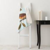 Audubon kardinaal paar in wilde amandelboom sherpa deken (In situ)