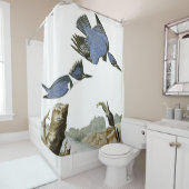Audubon Kingfisher Birds Wildlife Showgordijn Douchegordijn (In situ)