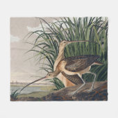 Audubon langsnavelige krulvogel fleece deken (Voorkant (Horizontaal))