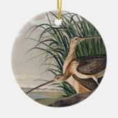 Audubon langsnavelige krulvogel keramisch ornament (Voorkant)