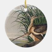 Audubon langsnavelige krulvogel keramisch ornament (Achterkant)