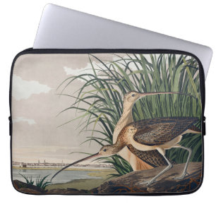 Audubon langsnavelige krulvogel laptop sleeve