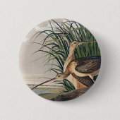 Audubon langsnavelige krulvogel ronde button 5,7 cm (Voorkant)
