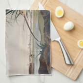 Audubon langsnavelige krulvogel theedoek (Quarter Fold)