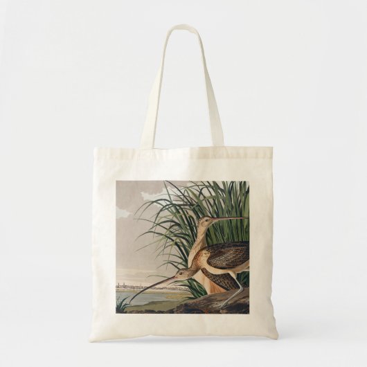 Audubon langsnavelige krulvogel tote bag (Voorkant)