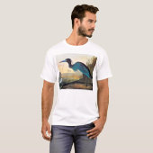 Audubon: Little Blue Heron T-shirt (Voorkant volledig)