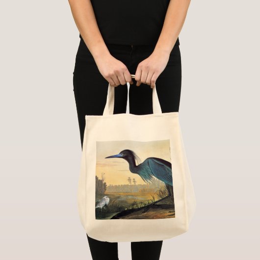 Audubon: Little Blue Heron Tote Bag (Voorkant (product))