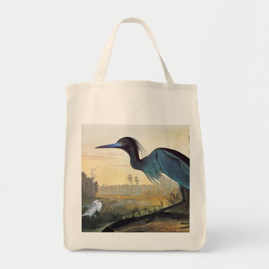 Audubon: Little Blue Heron Tote Bag (Voorkant)