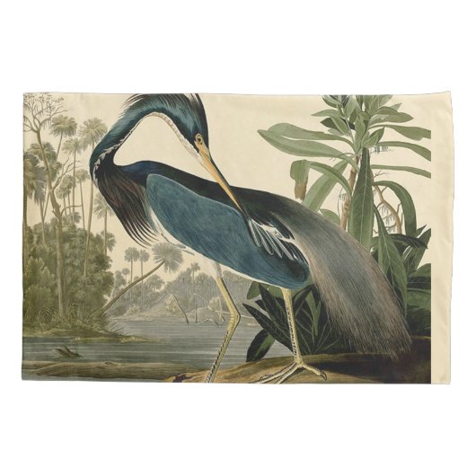Audubon Louisiana Heron Birds America Art Kussensloop (Achterkant)