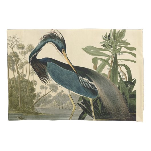 Audubon Louisiana Heron Birds America Art Kussensloop (Voorkant)