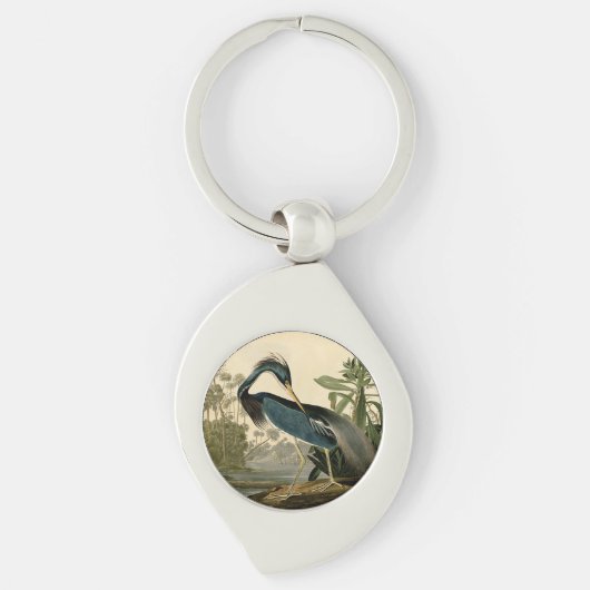 Audubon Louisiana Heron Birds America Art Sleutelhanger (Voorkant)