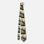 Audubon Louisiana Heron Birds America Art Stropdas (Achterkant)