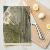 Audubon Louisiana Heron Birds America Art Theedoek (Quarter Fold)