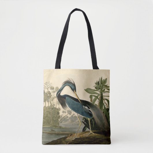 Audubon Louisiana Heron Birds America Art Tote Bag (Voorkant)