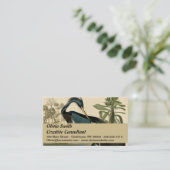 Audubon Louisiana Heron Birds America Art Visitekaartje (Staand voorkant)