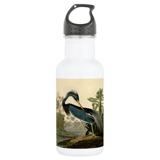 Audubon Louisiana Heron Birds America Art Waterfles (Voorkant)