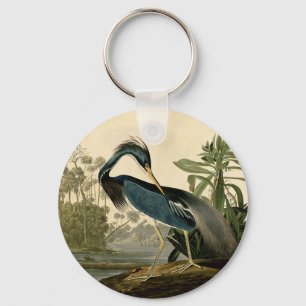 Audubon Louisiana Heron Water Bird Sleutelhanger