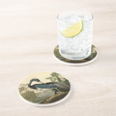 Audubon Louisiana Heron Zandsteen Onderzetter (Zijkant)