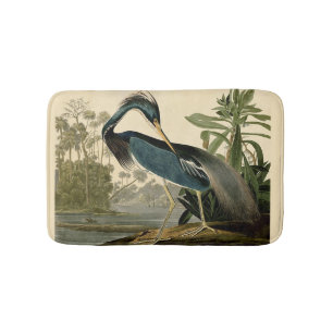 Audubon Louisiana Reiger Vogels Amerika Kunst Badmat
