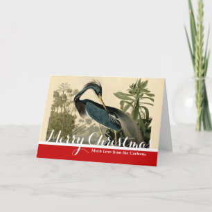 Audubon Louisiana Reiger Vogels Amerika Kunst Feestdagen Kaart