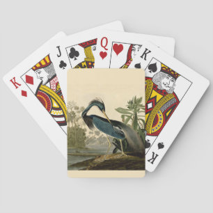 Audubon Louisiana Reiger Vogels Amerika Kunst Speelkaarten