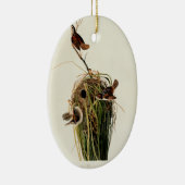 Audubon Marsh Wren Vogelkunst Keramisch Ornament (Rechts)