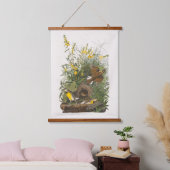Audubon Meadowlark Botanische Print Hangend Wandkleed (Slaapkamer)