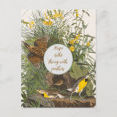  Audubon Meadowlark Print Briefkaart (Voorkant)