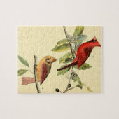  Audubon Northern Cardinal Painting Gift Legpuzzel (Horizontaal)