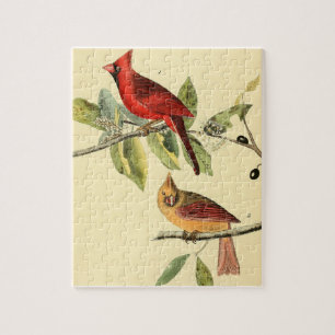  Audubon Northern Cardinal Painting Gift Legpuzzel