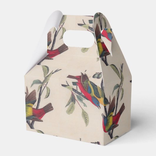 Audubon Painted Bunting Bird Wildlife Bedankdoosjes (Achterkant)