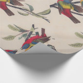 Audubon Painted Bunting Bird Wildlife Cadeaupapier (Hoek)