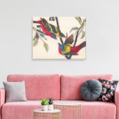 Audubon Painted Bunting Bird Wildlife Canvas Afdruk (Insitu (Woonkamer))