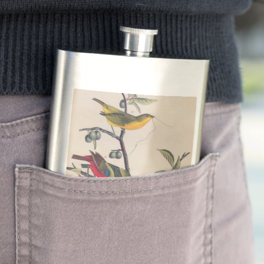 Audubon Painted Bunting Bird Wildlife Heupfles (Voorbeeld)