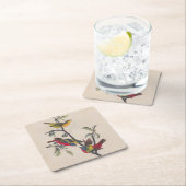 Audubon Painted Bunting Bird Wildlife Kartonnen Onderzetters (Insitu)