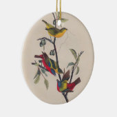 Audubon Painted Bunting Bird Wildlife Keramisch Ornament (Rechts)