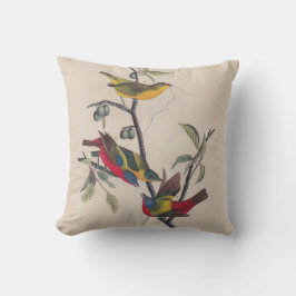 Audubon Painted Bunting Bird Wildlife Kussen