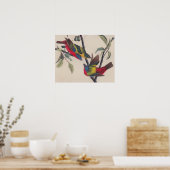 Audubon Painted Bunting Bird Wildlife Poster (Keuken)