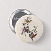 Audubon Painted Bunting Bird Wildlife Ronde Button 5,7 Cm (Voorkant /achterkant)
