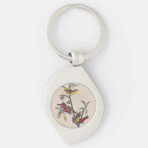 Audubon Painted Bunting Bird Wildlife Sleutelhanger
