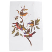 Audubon Painted Bunting Birds is Wild Plum Tree Medium Cadeauzakje (Achterkant)