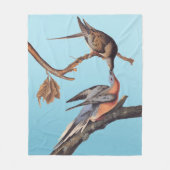 Audubon Pair van het zogende reizigersverkeer Fleece Deken (Voorkant)