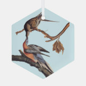 Audubon Pair van het zogende reizigersverkeer Glas Ornament (Achterkant)