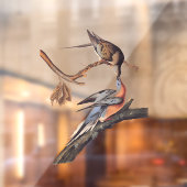 Audubon Pair van het zogende reizigersverkeer Raamsticker (Vel 2)