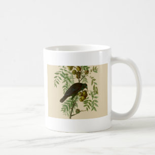Audubon Purple Grackle Vogelprint Vintage Botaniek Koffiemok
