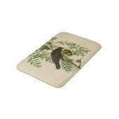 Audubon Purple Grackle Vogelprint Vintage Botanisc Badmat (Gekanteld)