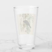 Audubon Purple Grackle Vogelprint Vintage Botanisc Glas (Achterkant)